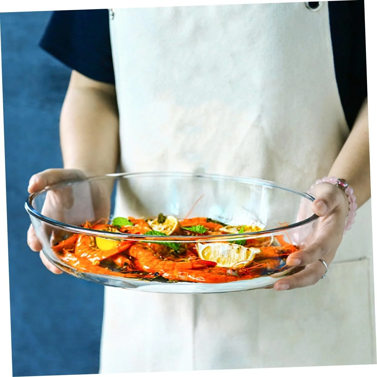 Форма для запікання овальна SOLUSTRE прозора, термостійка, для мікрохвильової печі, фото №3