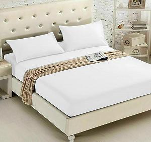 Наматрасник однотонный Luxuri""; однотонный, дышащий, легкий, однотонный - Фото 1