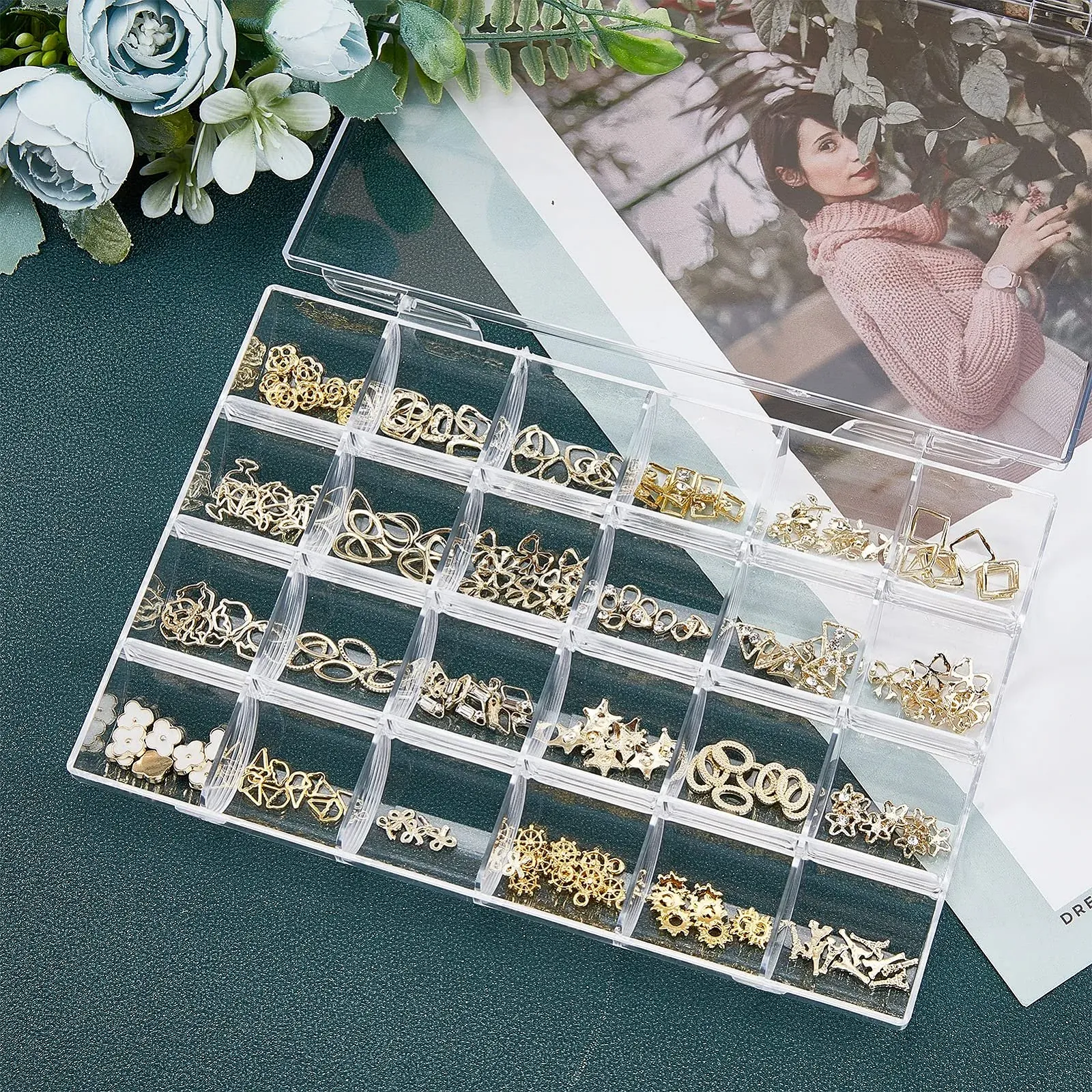 Заклепки для нігтів NICENEEDED, 23D металеві прикраси, фото №7