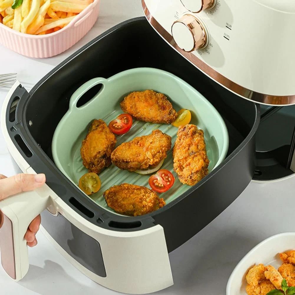 Форма для запекания квадратная керамическая 18.5 x 17 см 650 мл с ручками термостойкая, фото №5