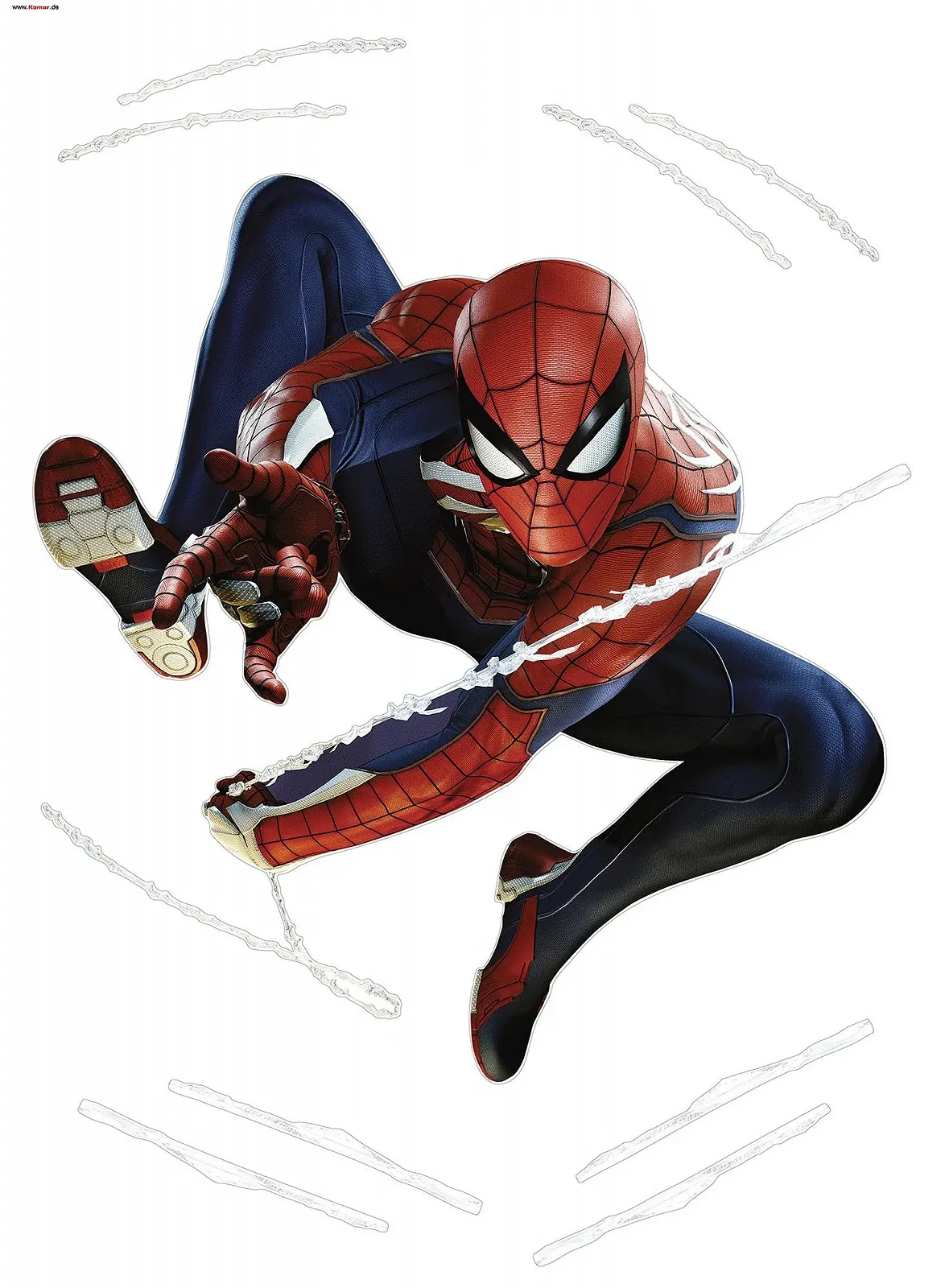 Наклейка на стену Komar Marvel Spider-Man Night 50 x 70 см Синий Красный, фото №2