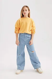 Свитшот DeFacto для девочек synthetic.ua - Фото 1