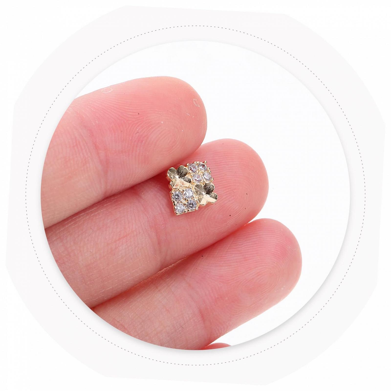 Стразы для ногтей 12 шт., Маникюрные стразы, Подвеска для маникюра, Кошачьи украшения, Стразы для рукоделия, фото №9