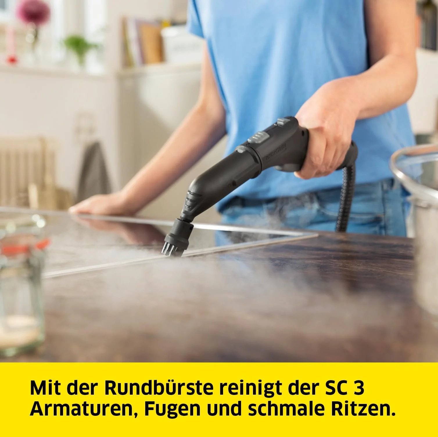 Пароочисник Krcher SC 3 EasyFix, тиск пари: макс. 3.5 бар, час нагріву: 30 с, потужність: 1,900 Вт, фото №7