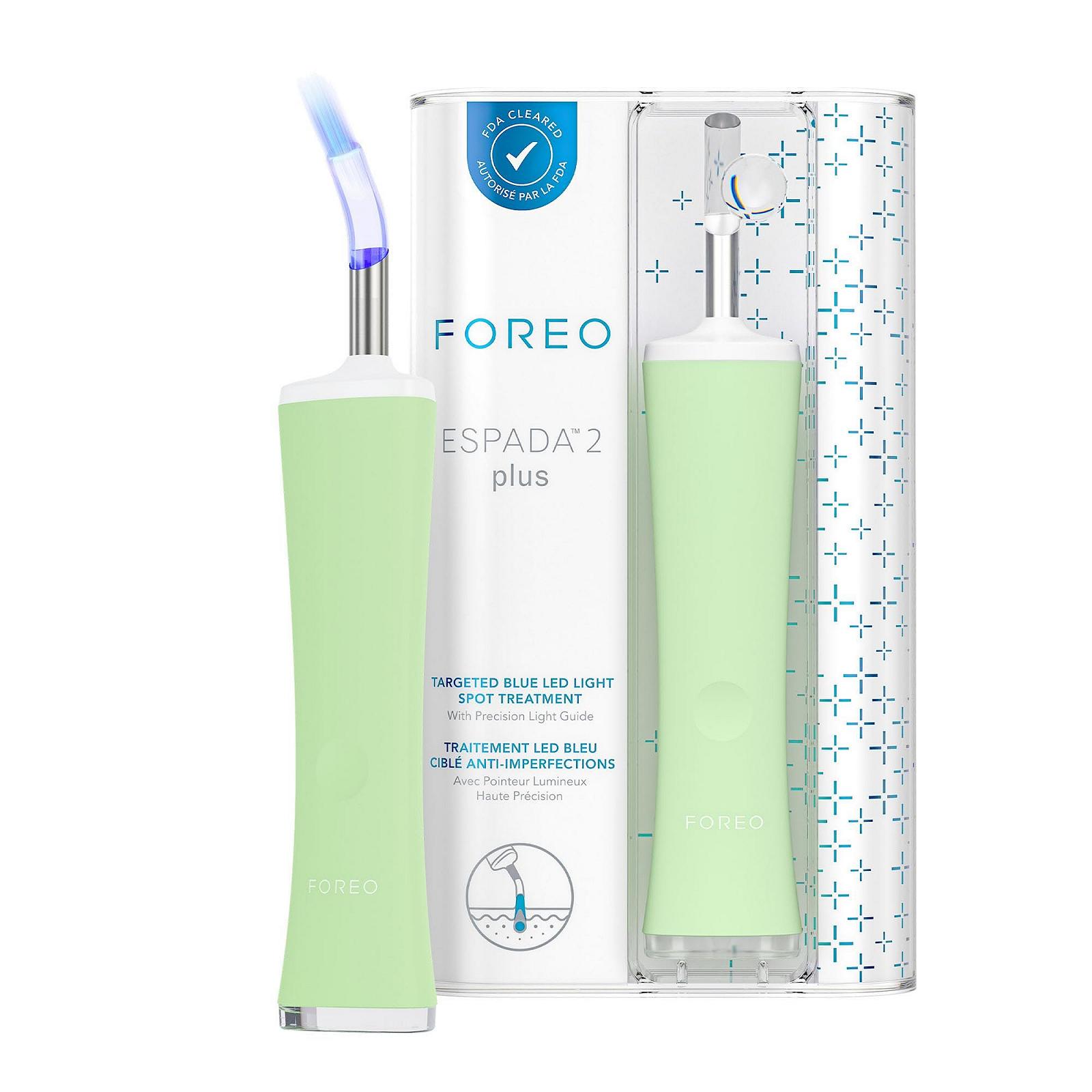 Пристрій для догляду за шкірою FOREO ESPADA 2 Plus Precise, Targeted LED - для лікування плям - медичний силікон - Pistachio, фото №1