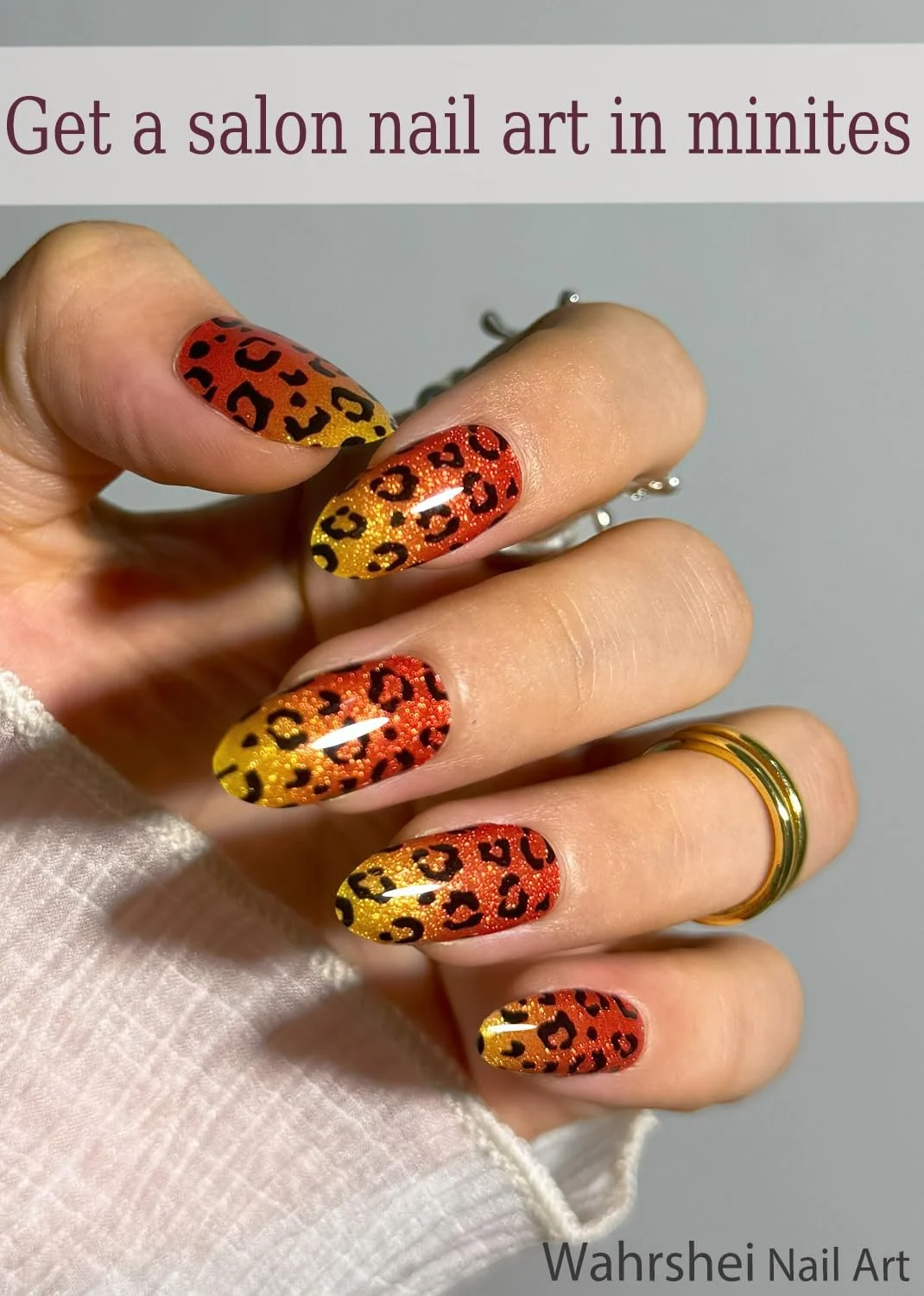 Пленки для ногтей UV Leopard Ombre гелевые самоклеящиеся 20 штук с инструментами, фото №4 Пленки для ногтей UV Leopard Ombre гелевые самоклеящиеся 20 штук с инструментами, фото №4