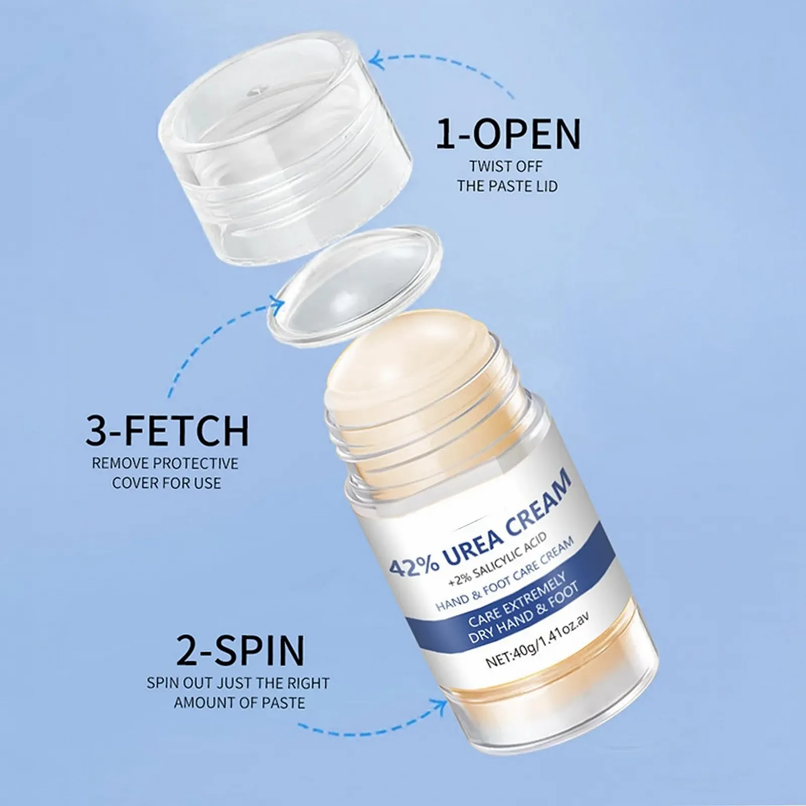 Крем-стик для ног Hydrating and Anti-Cracking 42% Urea для очень сухой кожи и удаления мозолей, фото №7