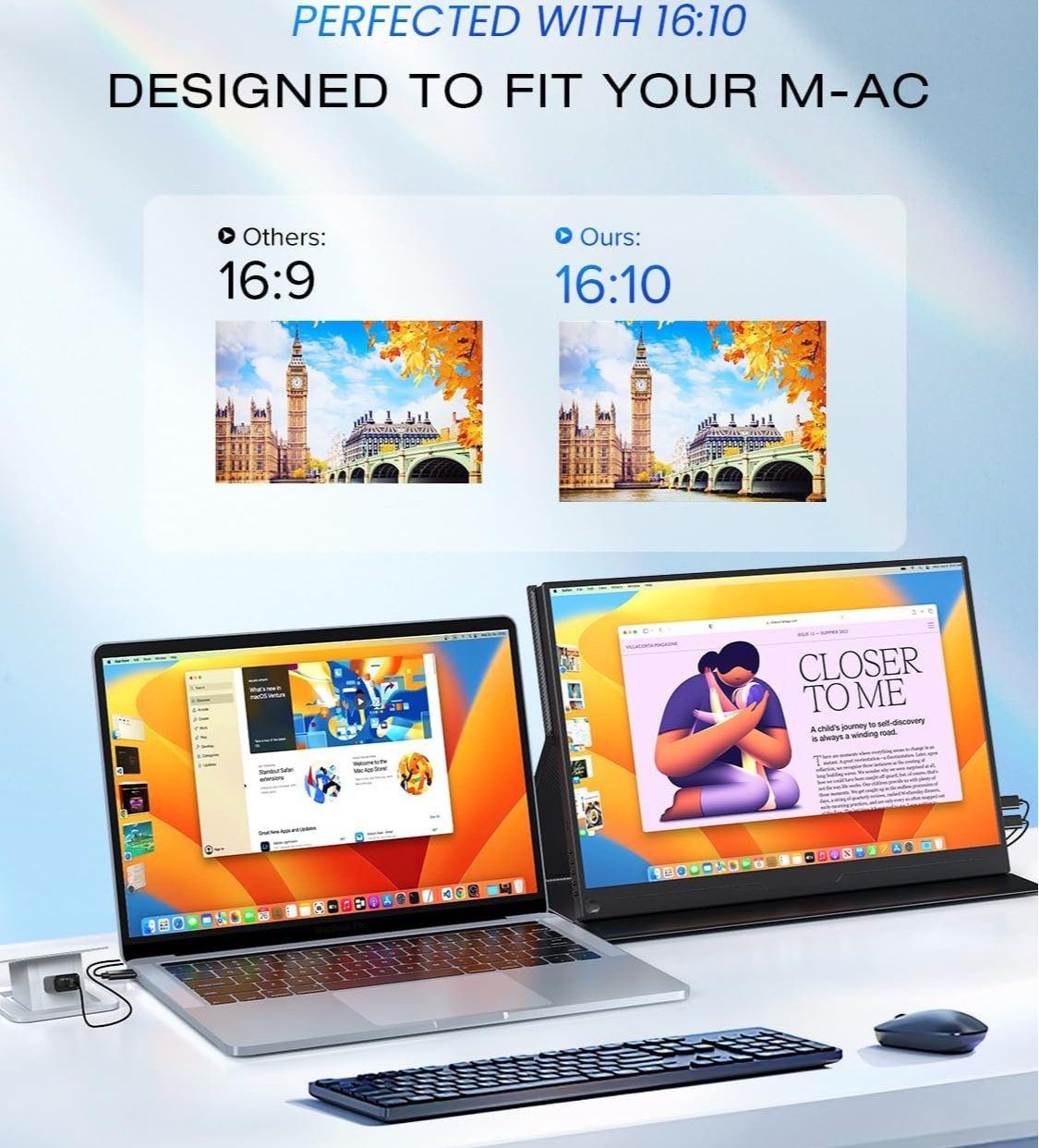 Монітор 16" UPERFECT 2K IPS 60 Гц, фото №2