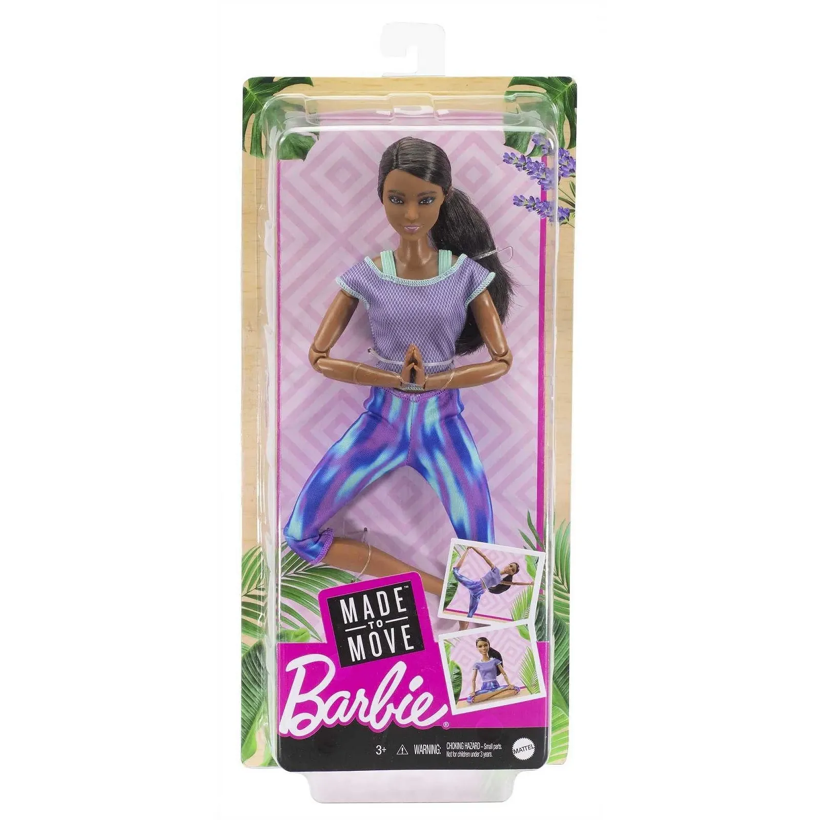 Лялька Barbie Made to Move GXF06 Йога, фото №6 Лялька Barbie Made to Move GXF06 Йога, фото №6