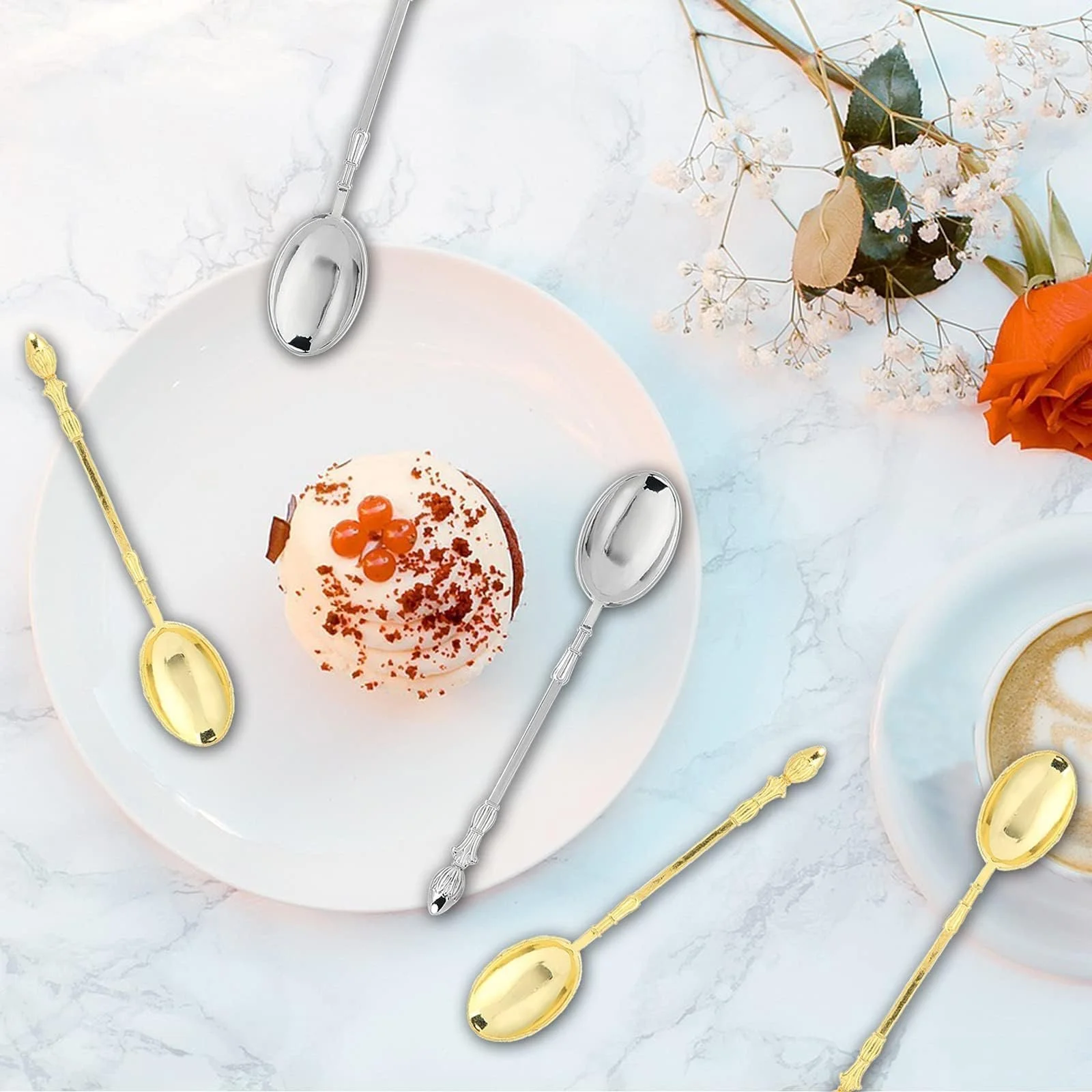 Ложка Кавова з Тримачем-Лебедем, Набір, фото №7