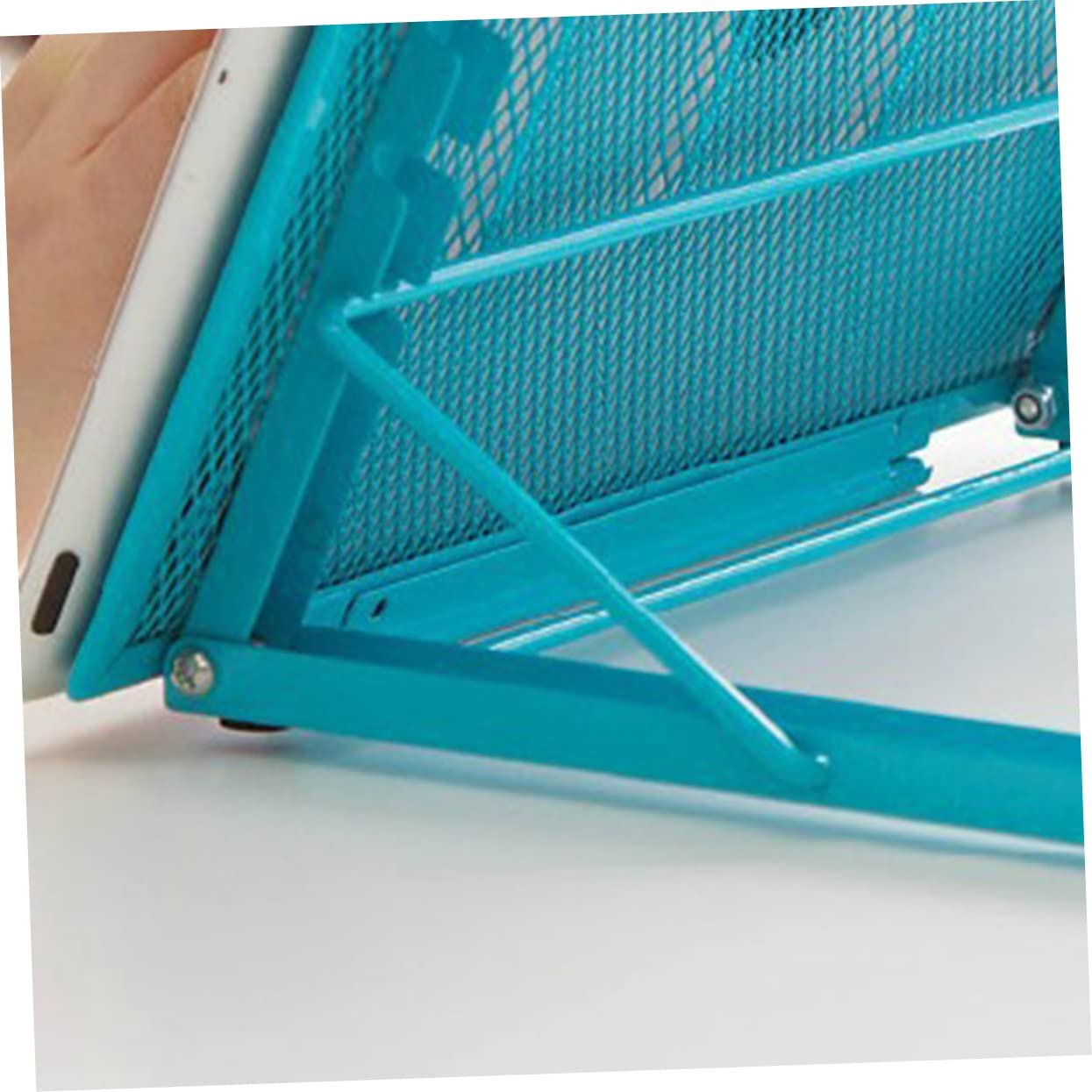 Підставка для ноутбука Регульована Пластик Складана Портативна Охолоджуюча основа Ергономічна Блакитна, фото №2 Підставка для ноутбука Регульована Пластик Складана Портативна Охолоджуюча основа Ергономічна Блакитна, фото №2