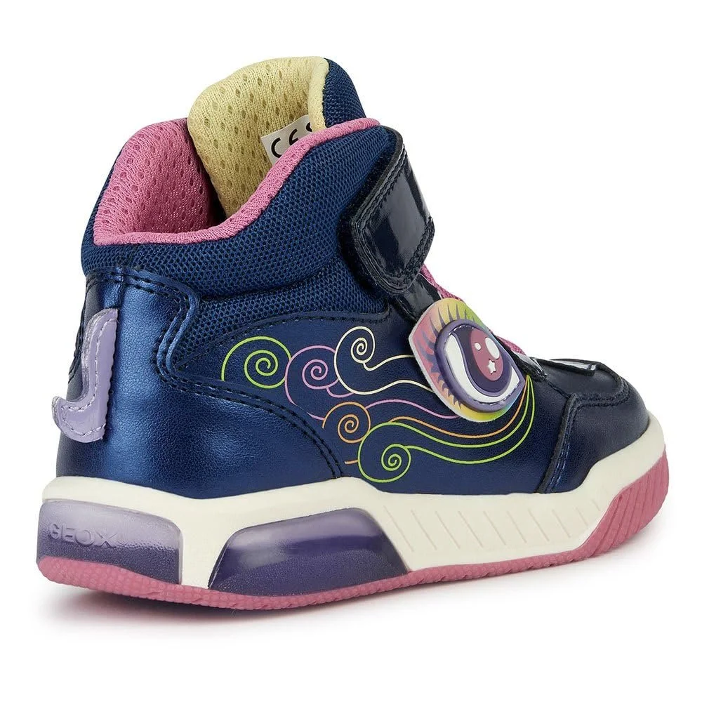 Кеды Geox INEK синий гладкая кожа, фото №6