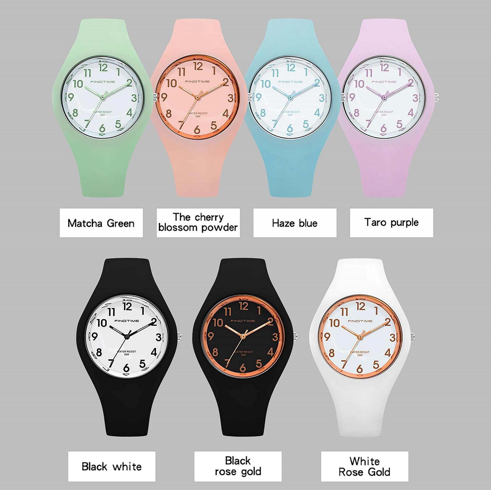 Жіночий годинник Jelly Candy Colour кольоровий, аналоговий кварцовий годинник з силіконовим ремінцем, фото №7