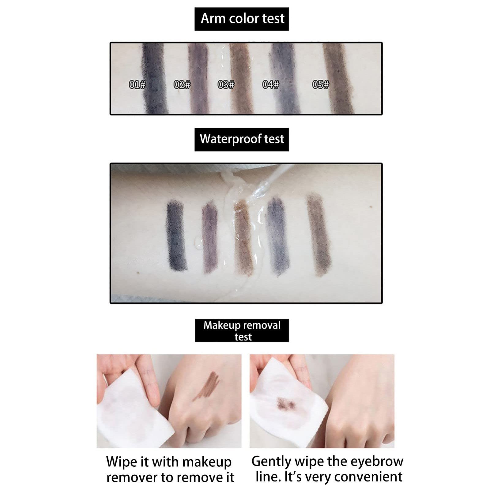 Карандаш для бровей Waterproof Professional Makeup Automatic Rotating Double-Sided (B, One Size), фото №4