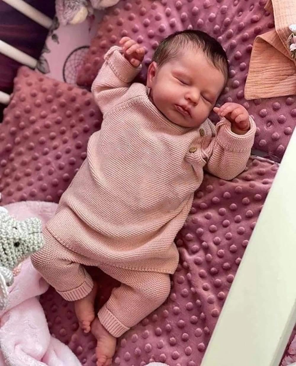 Лялька Anano 20 Inch Reborn Lifelike Girl Вінілова Силіконова, фото №2