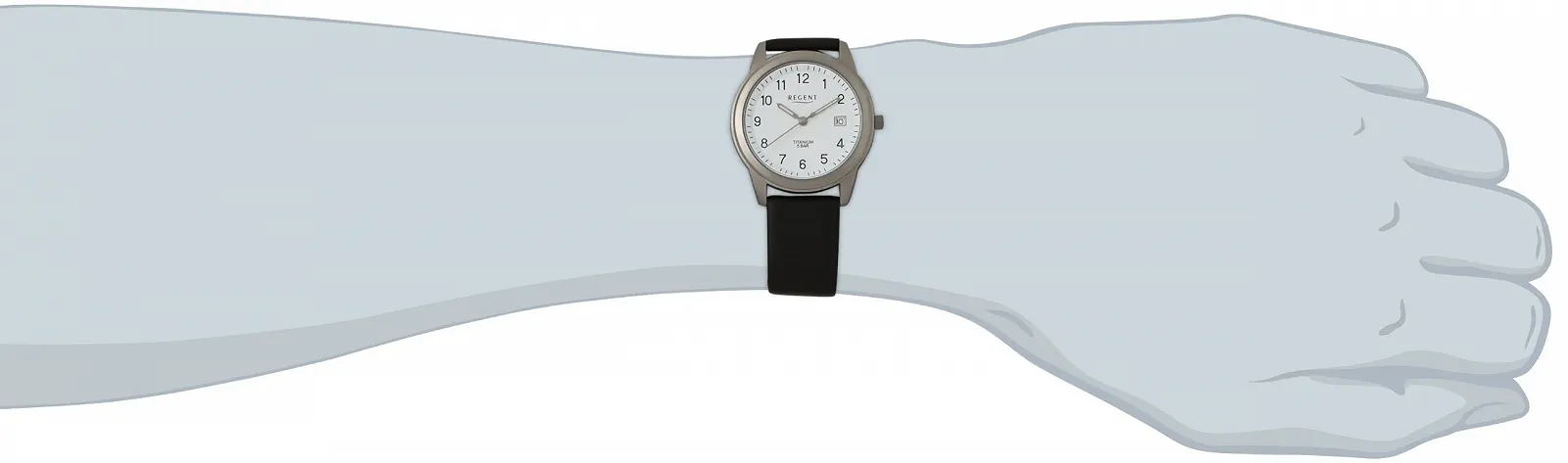 Чоловічий аналоговий годинник Regent 11190095, фото №2 Чоловічий аналоговий годинник Regent 11190095, фото №2