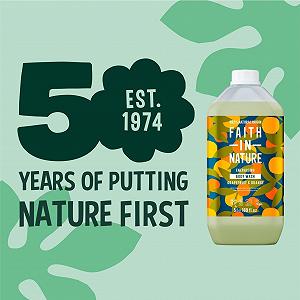 Гель для душу Faith in Nature Natural Grapefruit & Orange, 5 л synthetic.ua - Фото 1