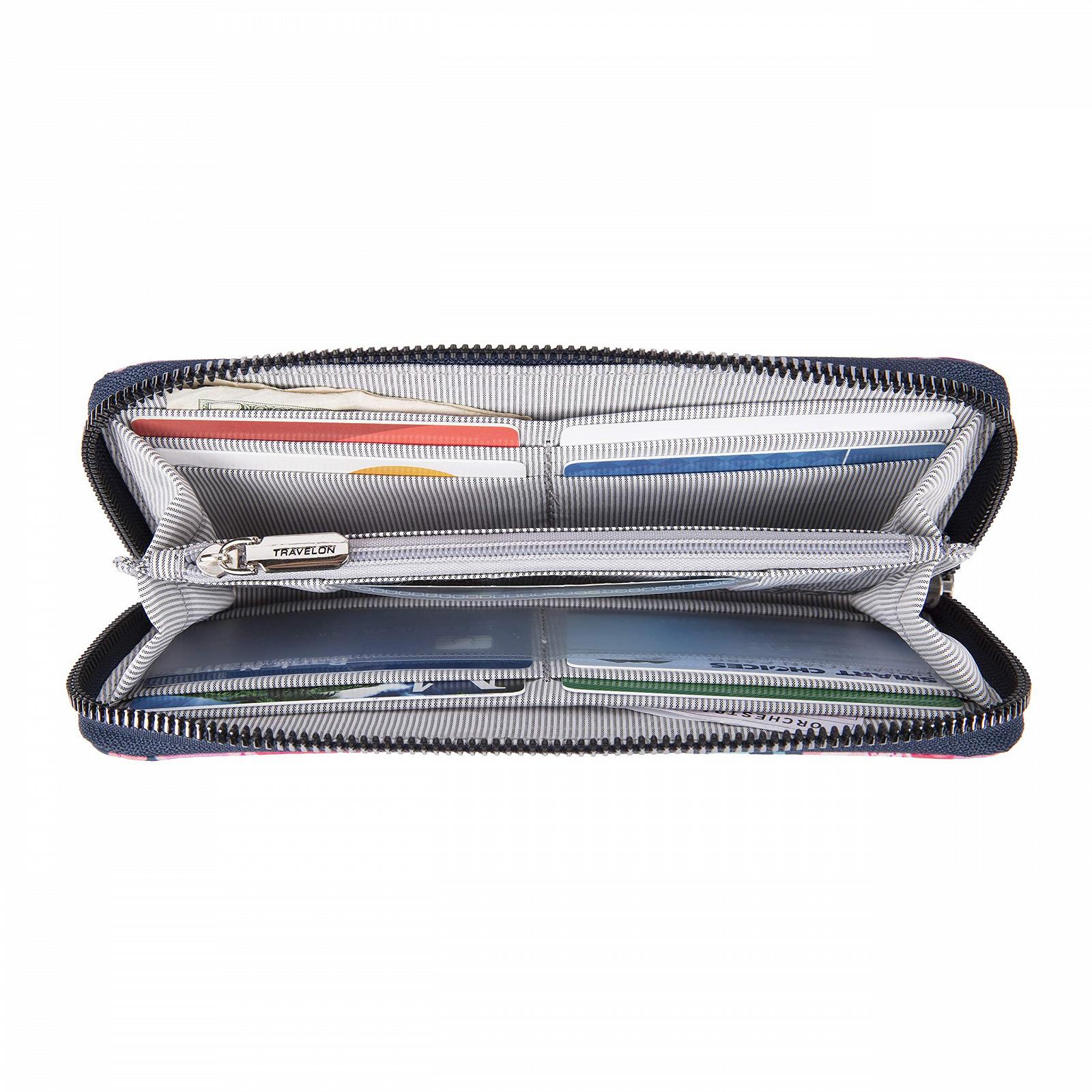 Гаманець Travelon RFID Blocking One Zip з RFID-захистом, фото №2