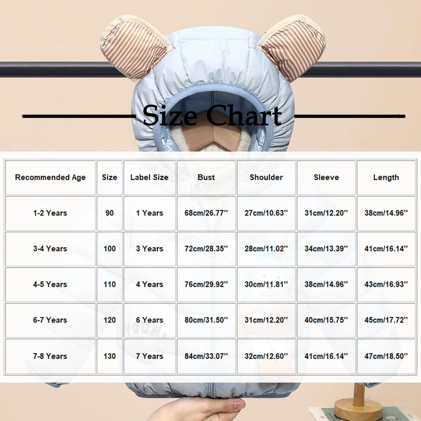 Куртка дитяча стьобана з капюшоном SYDUZAX для хлопчиків і дівчаток, фото №3