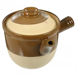 Кастрюля SOLUSTRE глиняная керамическая маленькая с крышкой - Фото 1