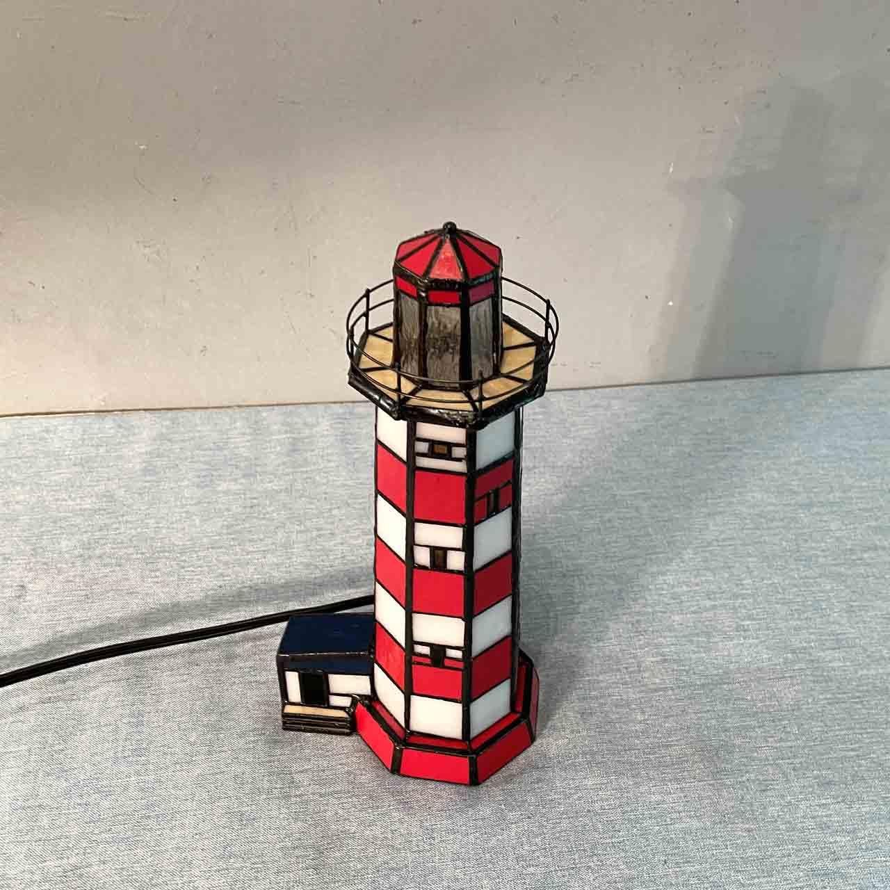 Настільна лампа Bieye Sambro Island Lighthouse L30941 стиль Tiffany вітражне скло, фото №6
