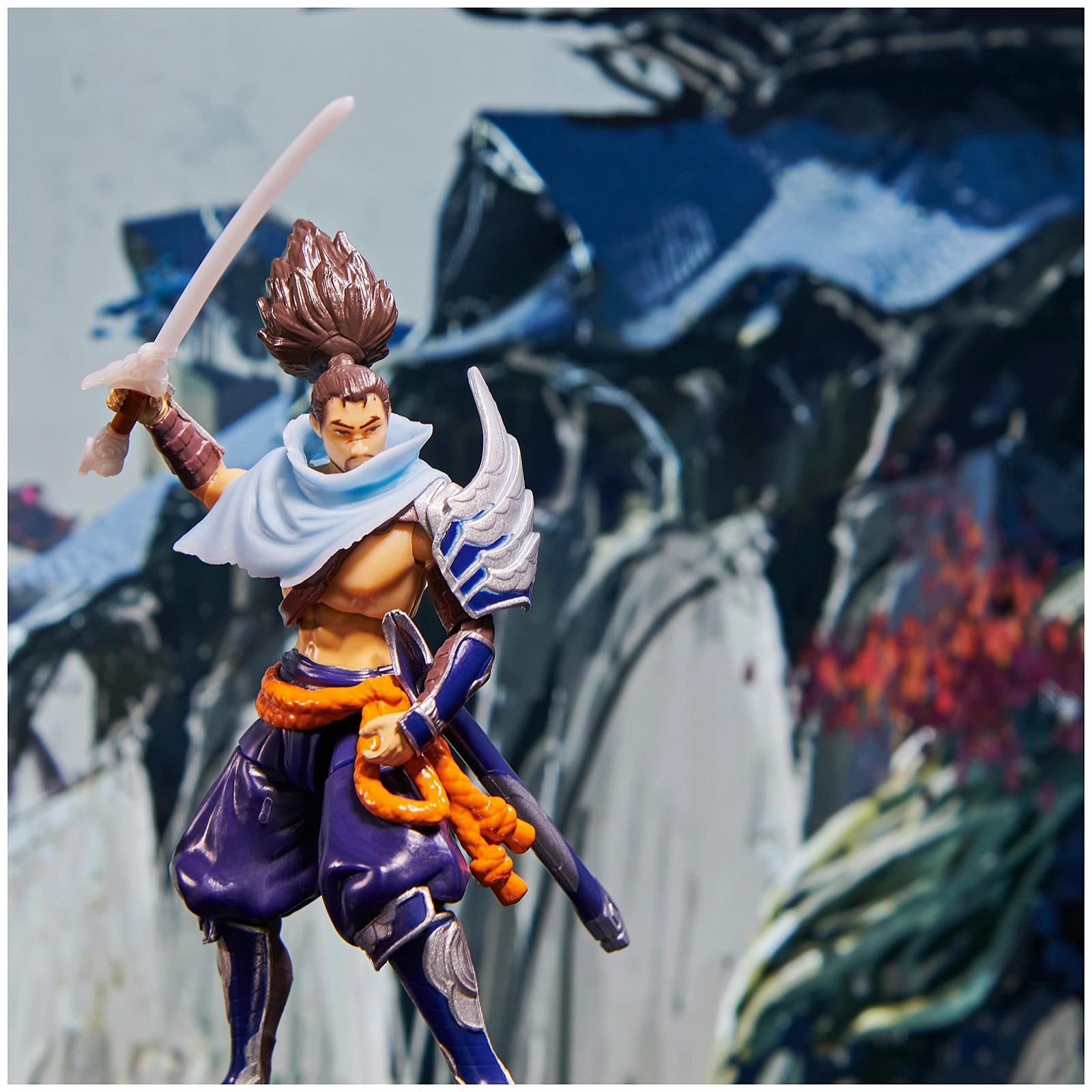 Фігурка League of Legends Yasuo 10 см з мечем та підставкою, фото №4