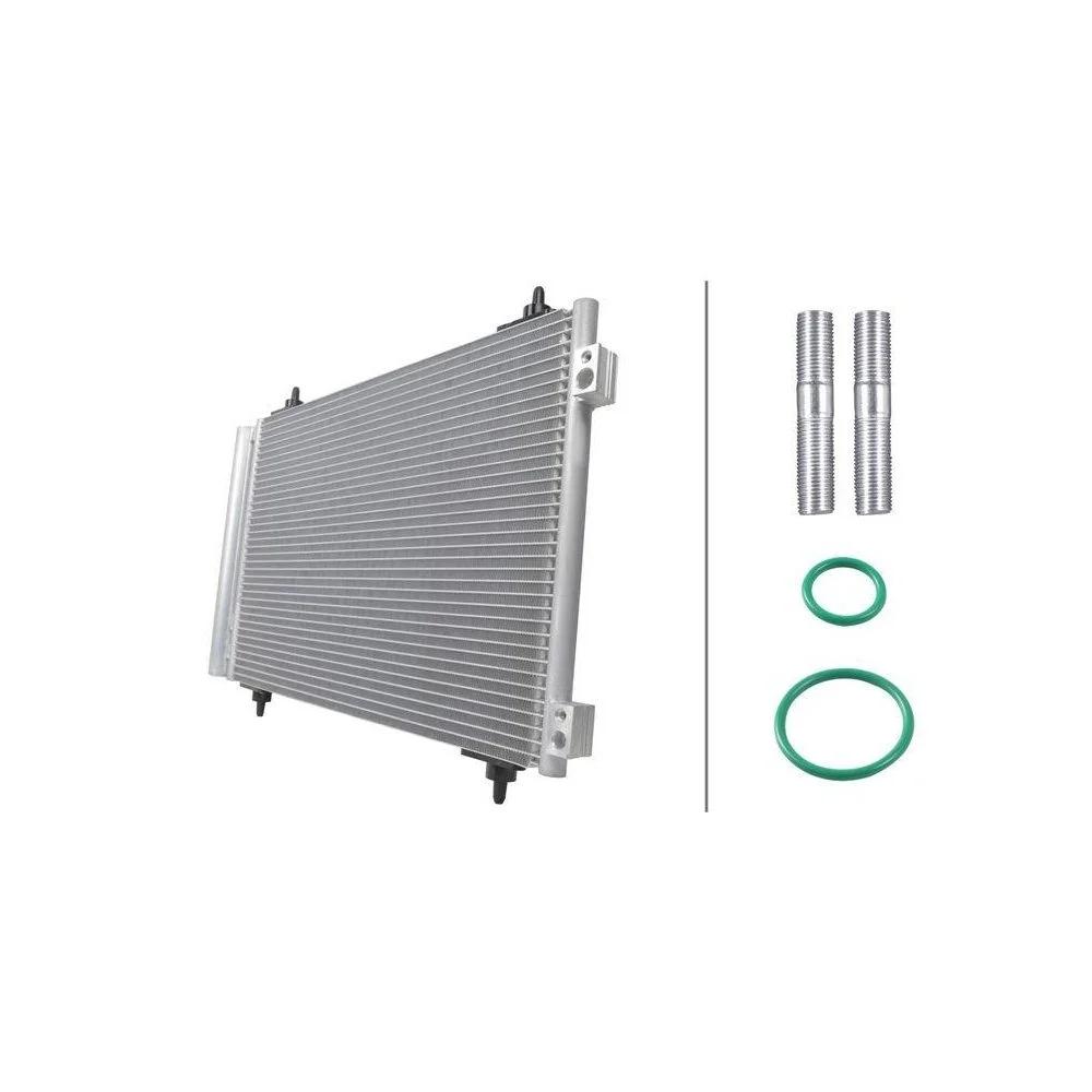 Конденсатор кондиціонера HELLA 8FC 366 220-821, фото №1 Конденсатор кондиціонера HELLA 8FC 366 220-821, фото №1