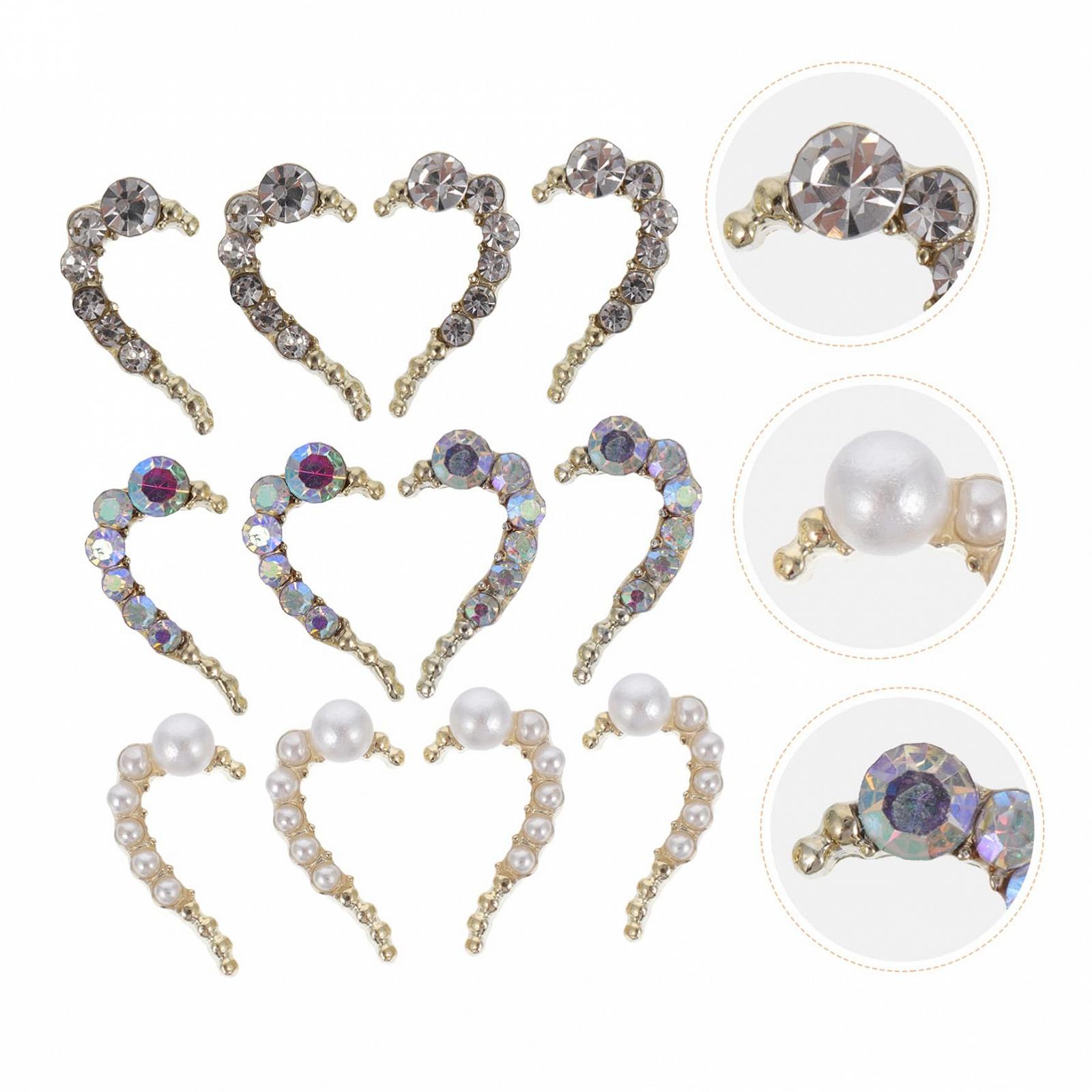 Стрази для нігтів Healeved Прикраса для нігтів Серце, фото №3