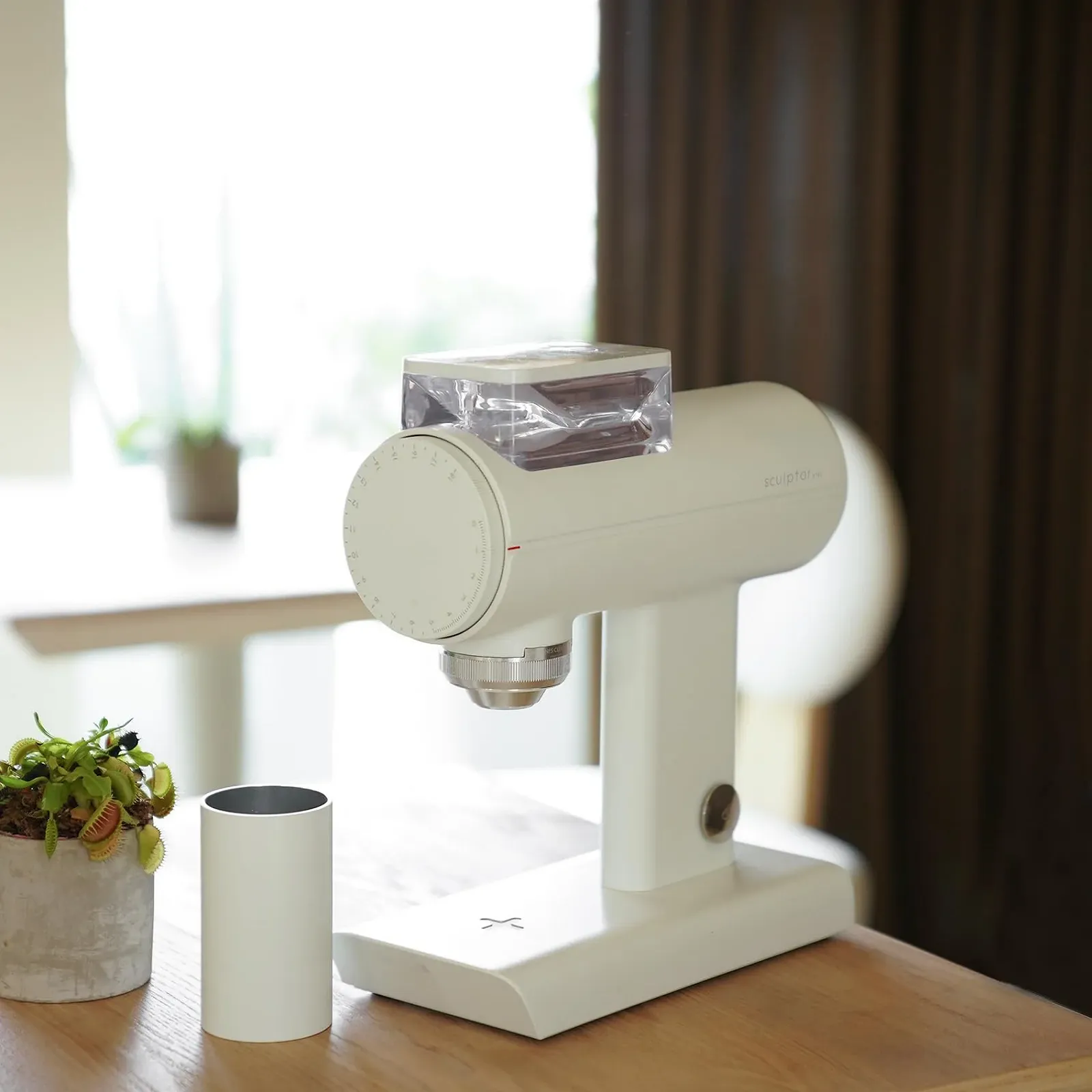 Кофемолка TIMEMORE Sculptor 078S Электрическая, с плоскими жерновами Белый, фото №4