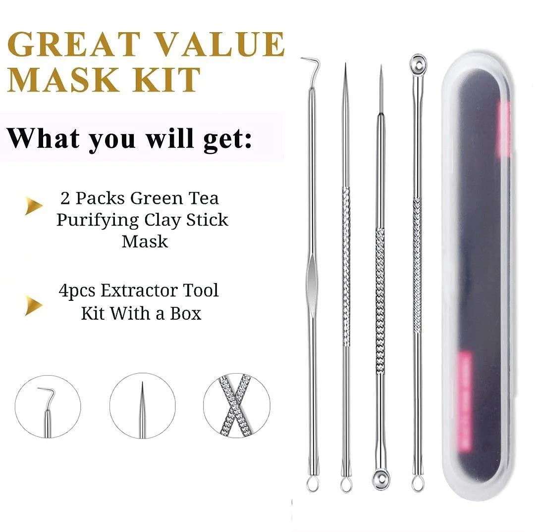 Маска-стік Очищуюча Глина Зелений Чай Fenshine, 2 шт, фото №6