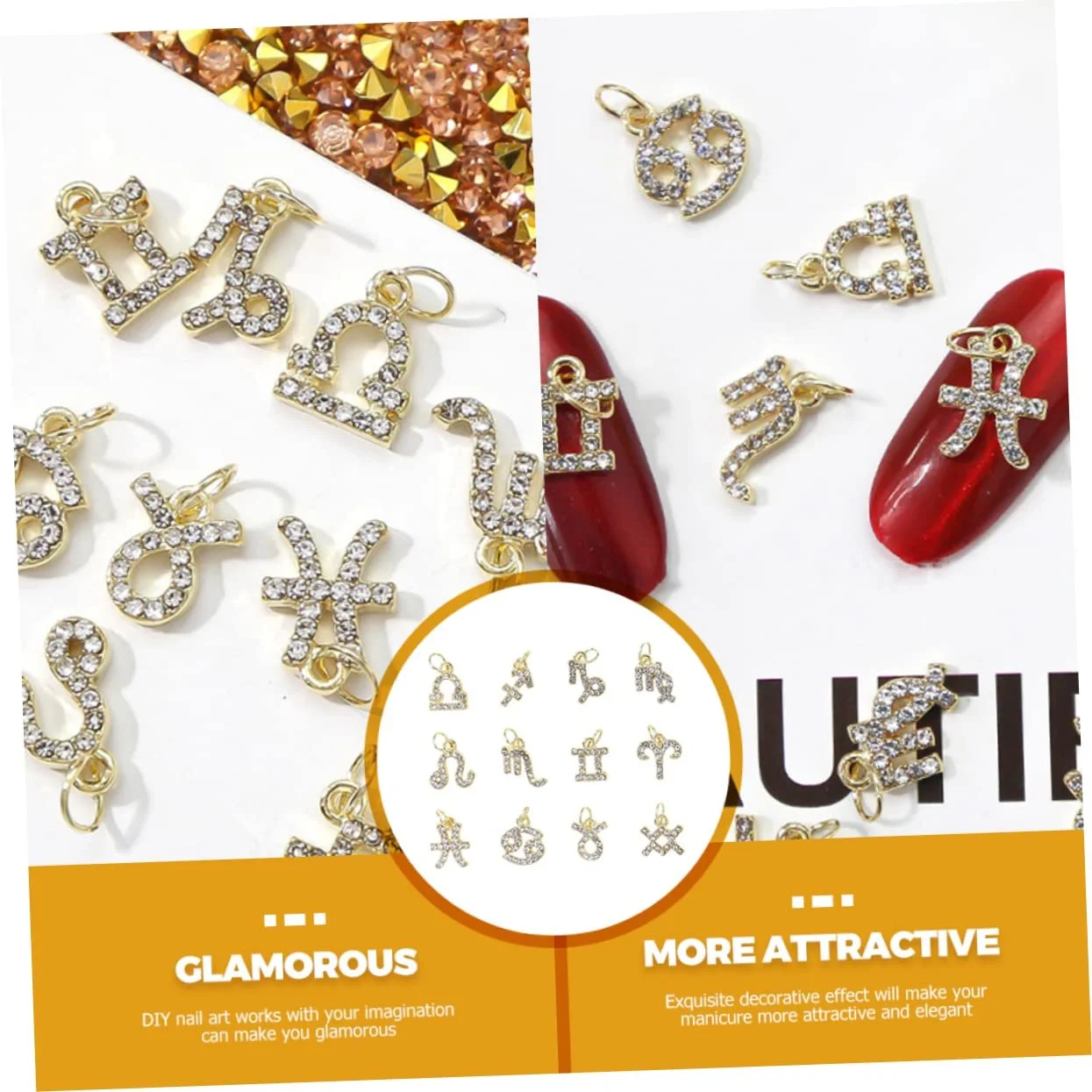 Украшение для ногтей Созвездия, 12 шт., фото №8