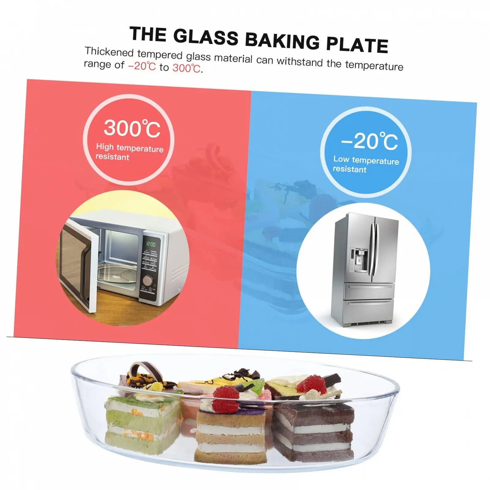 Форма для выпечки Gatuida жаропрочная стеклянная прозрачная антипригарная, фото №4