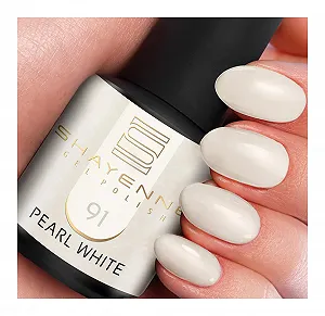 Гель-лак SHAYENNE 15 мл, 91 Перлинно-білий, білий шимер - Фото 1