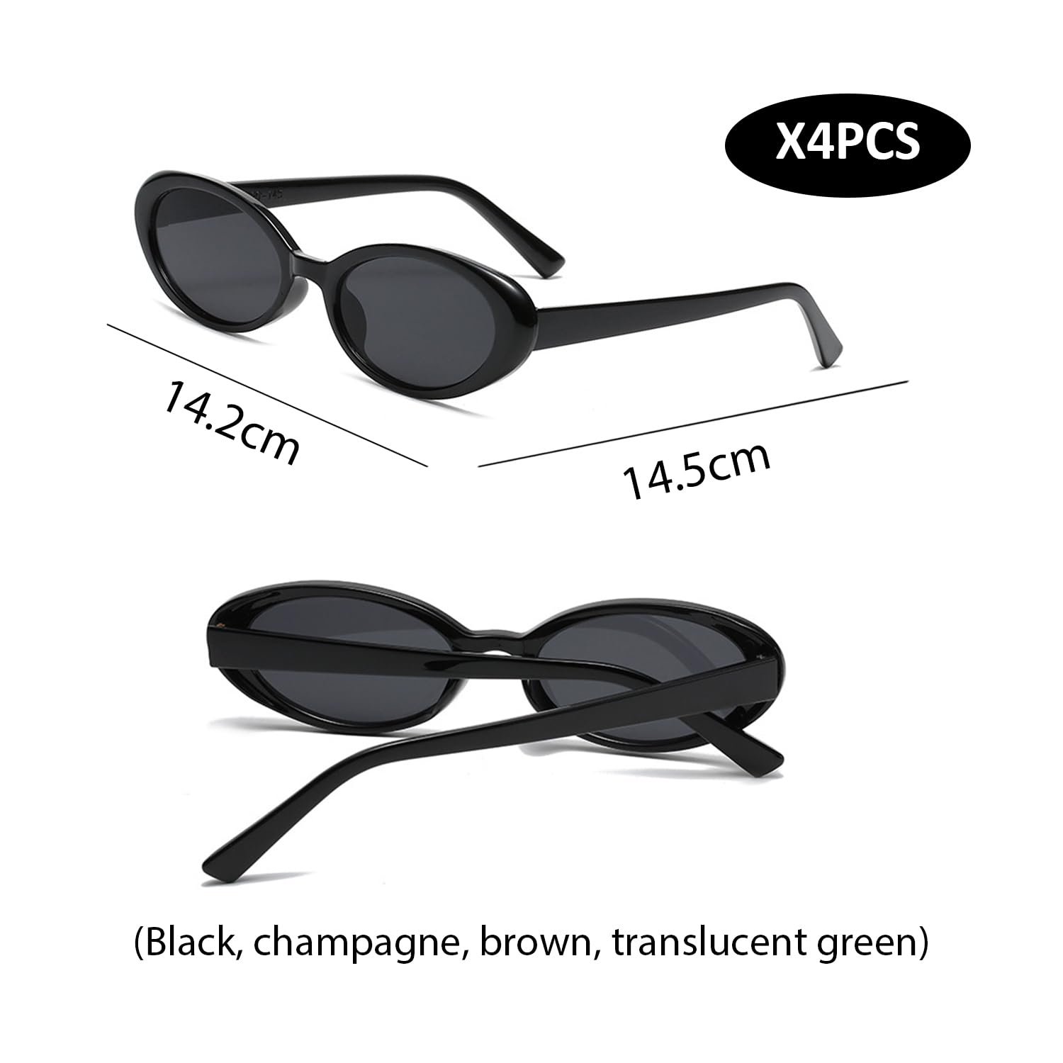 Сонцезахисні Окуляри HDGSAFD Ретро Овальні Маленька Оправа, фото №2