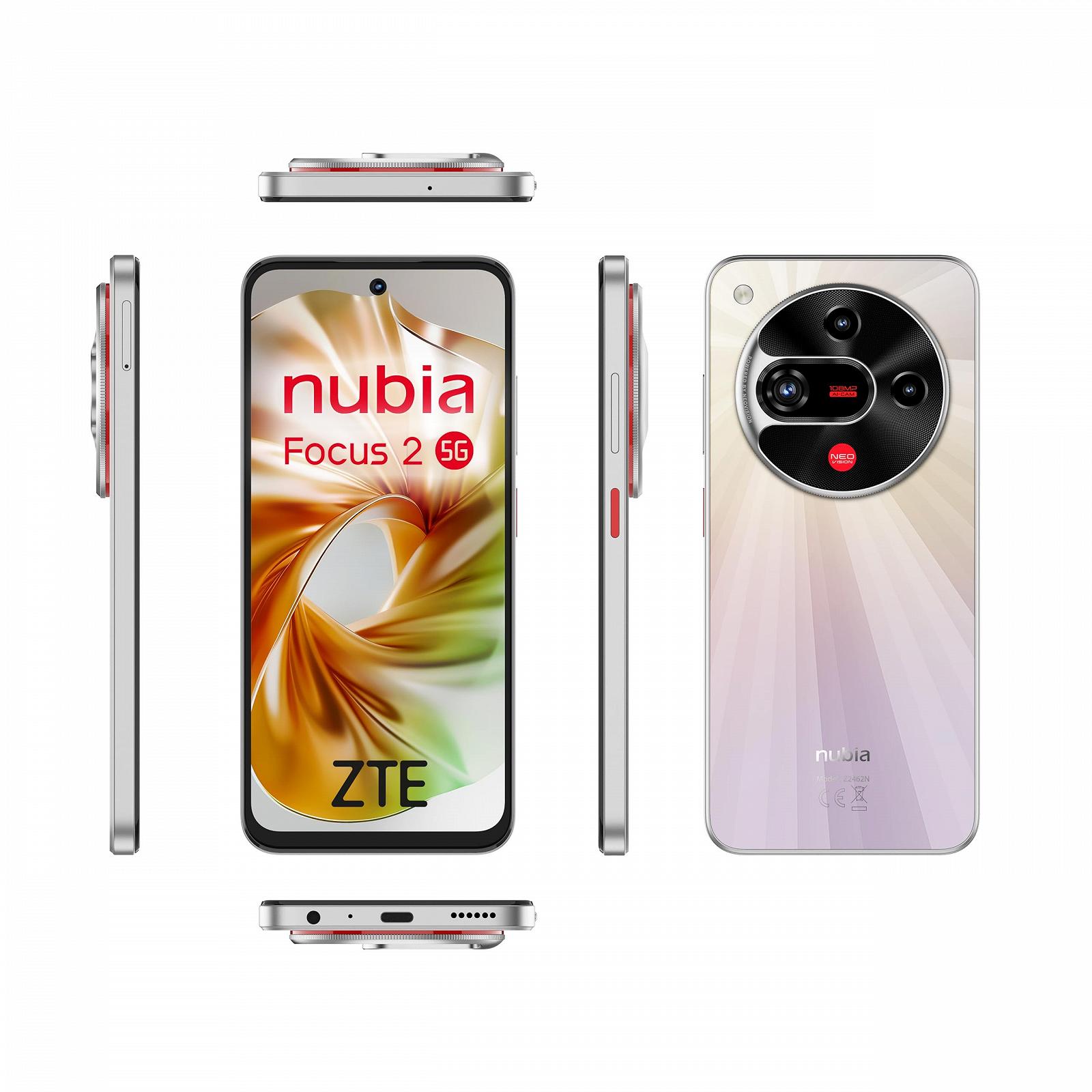 Смартфон ZTE Nubia Focus 2 5G 8GB/256GB Dual SIM Біле сяйво (Aurora White), фото №6