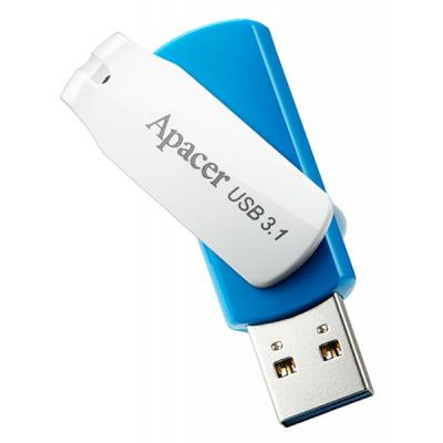 USB флеш-накопитель Apacer 16gb AH357 Blue USB 3.1 AP16GAH357U-1, фото №3