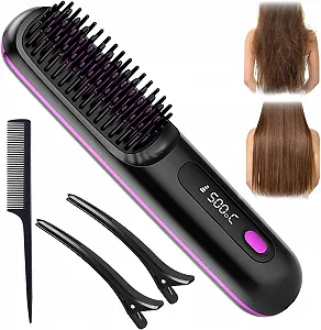 Щітка-випрямляч акумуляторна BellaBrush Pro H-air S іонізація Чорна - Фото 1