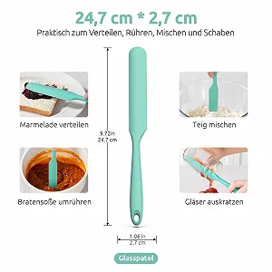 Лопатка силиконовая узкая U-Taste термостойкая 315°C Aqua Sky цена на synthetic.ua - Фото 1 Лопатка силиконовая узкая U-Taste термостойкая 315°C Aqua Sky synthetic.ua - Фото 1