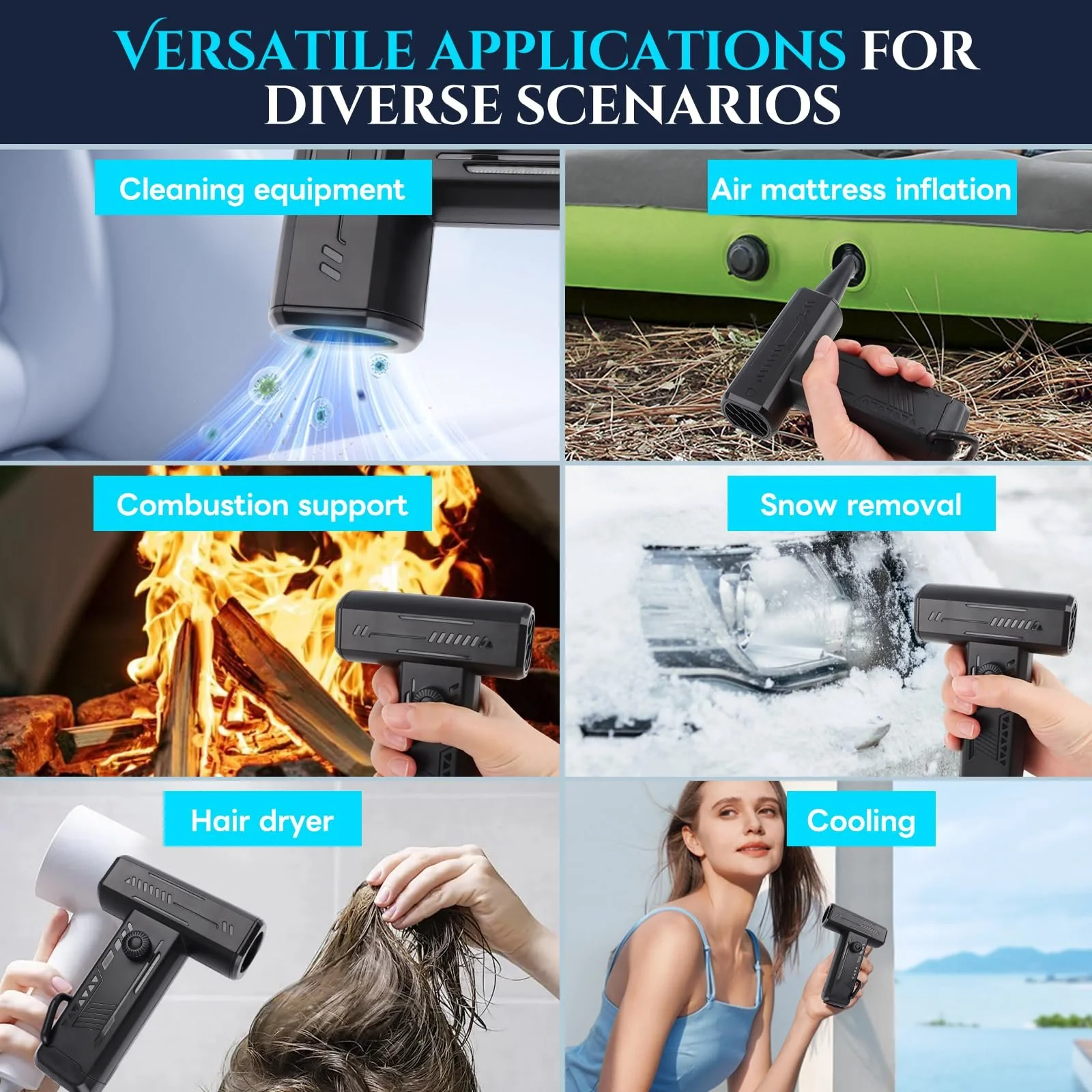 Акумуляторний повітродувка 130 000 об/хв LED, фото №6 Акумуляторний повітродувка 130 000 об/хв LED, фото №6