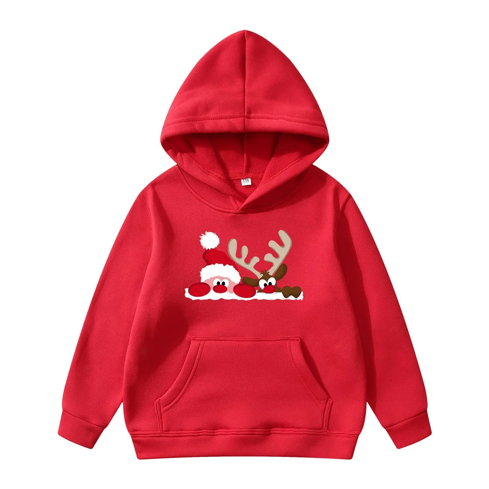 Різдвяна дитяча толстовка з капюшоном для хлопчиків і дівчаток, фото №1