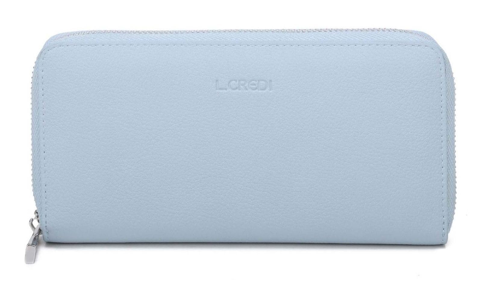 Гаманець L.CREDI Polly Zip Around Ice Blue, Ice Blue, фото №1