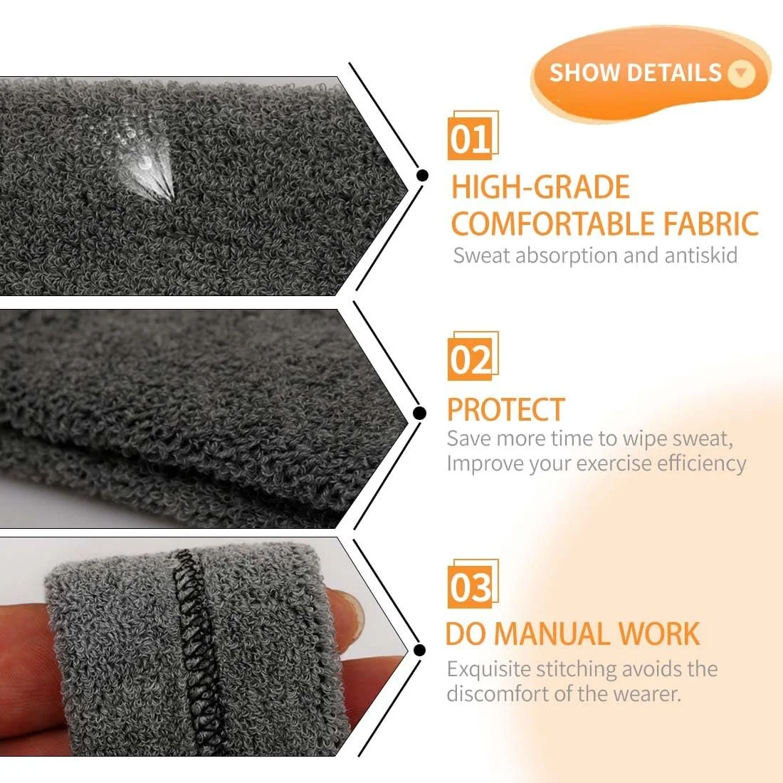 Спортивна пов'язка на голову, фото №3