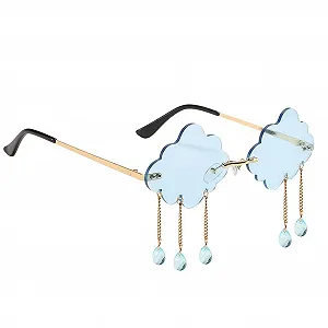 Сонцезахисні окуляри Colcolo Fashion UV400 без оправи, хмарка synthetic.ua - Фото 1