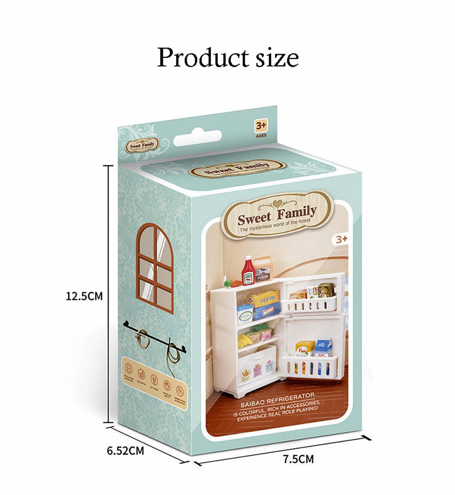 Набір VIONNPPT 16 шт 1:12 Мініатюрний холодильник для лялькового будиночка білий, фото №9 Набір VIONNPPT 16 шт 1:12 Мініатюрний холодильник для лялькового будиночка білий, фото №9