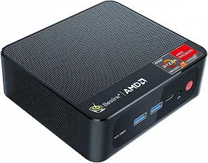 Міні ПК Beelink SER5 Pro / AMD Ryzen 7 5700U / RAM 16Gb / SSD 512Gb / AMD Radeon Graphics / Windows 11 Pro / 1 x HDMI / LAN / Wi-Fi 6 / Bluetooth 5.2 / Чорний - Фото 1
