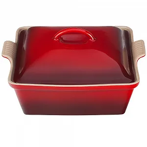 Кастрюля Le Creuset 71005340170002 квадратная керамическая с крышкой Карибский голубой - Фото 1