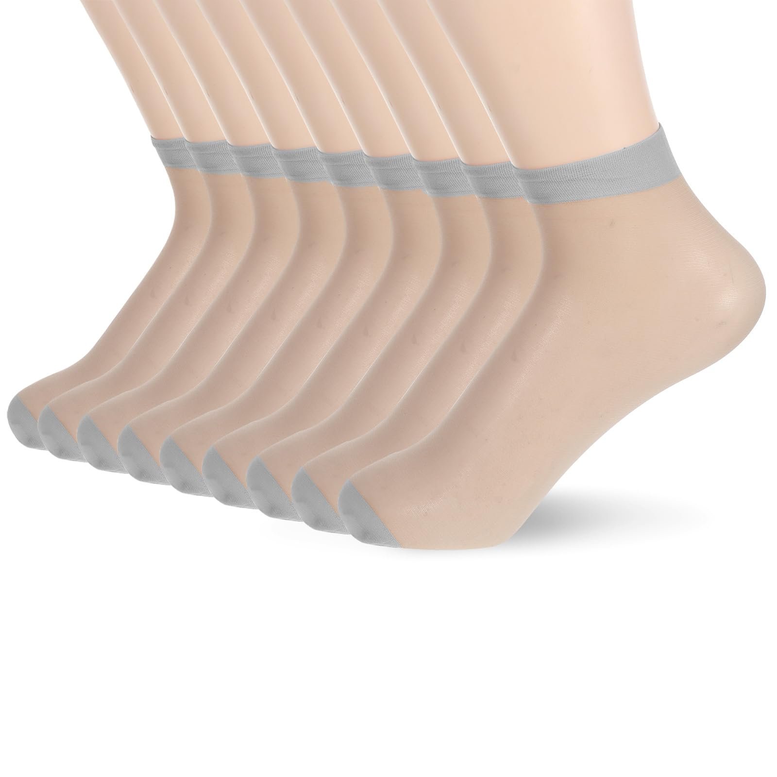 Короткі шовкові шкарпетки 10 пар, фото №1