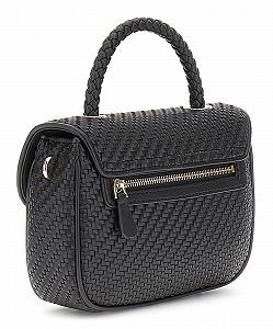 Сумка з верхньою ручкою GUESS Mirema Flap Black synthetic.ua - Фото 1