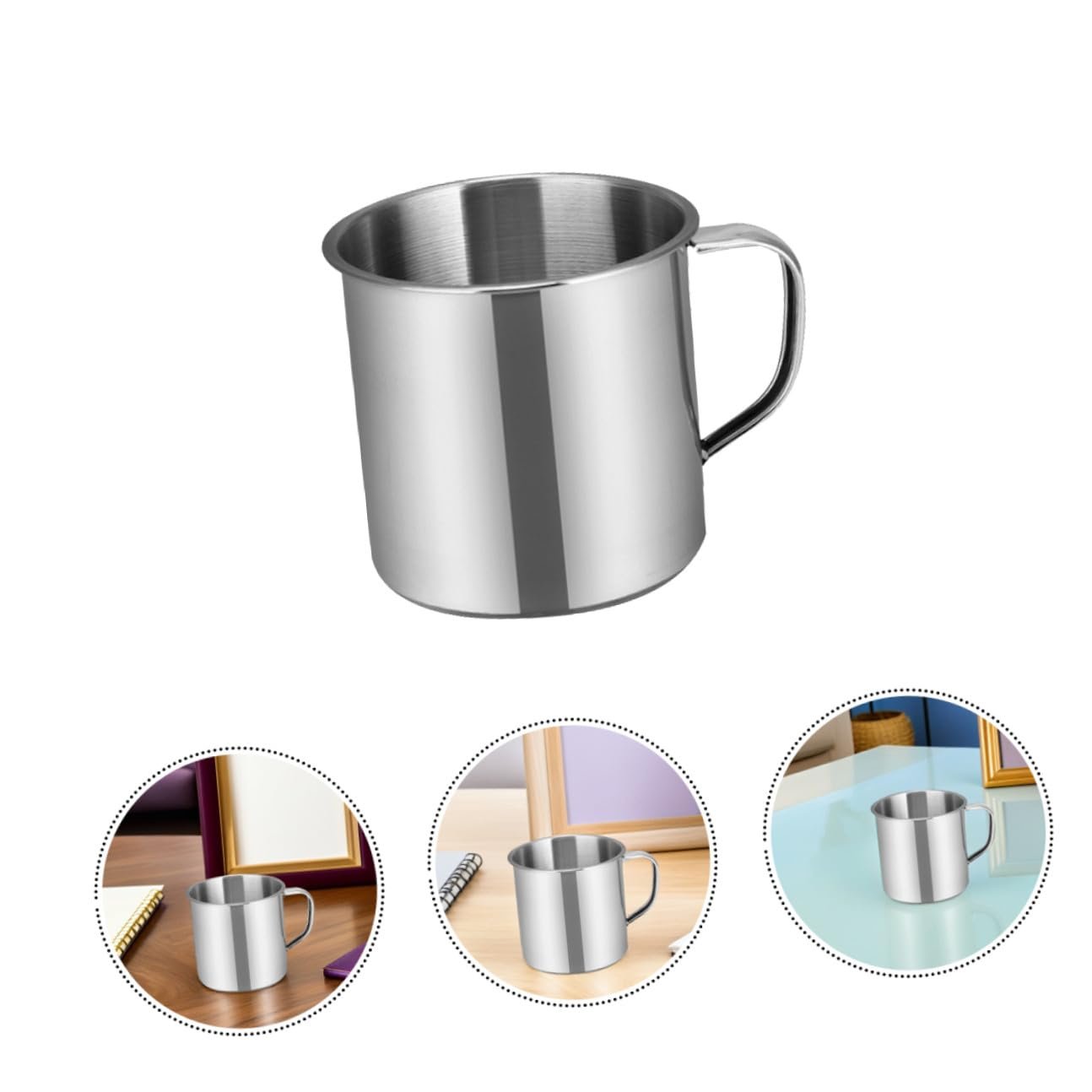 Набор из 2 питьевых чашек из нержавеющей стали. Многоцелевые герметичные чашки для воды для детских комнат и отдыха. Идеально подходят для школьных поездок и занятий спортом., фото №7