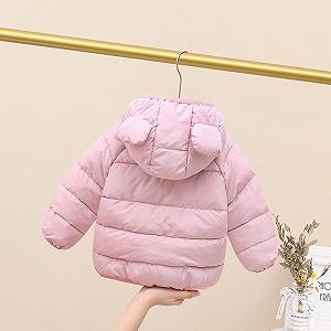Куртка зимняя для девочек и мальчиков повседневная пуховая, легкая ветровка, переходная куртка, легкое милое зимнее пальто, детская модная куртка, термопальто на раннюю зиму, элегантный подростковый пуховик-парка synthetic.ua - Фото 1